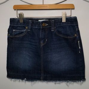 Dark blue jean skirt
